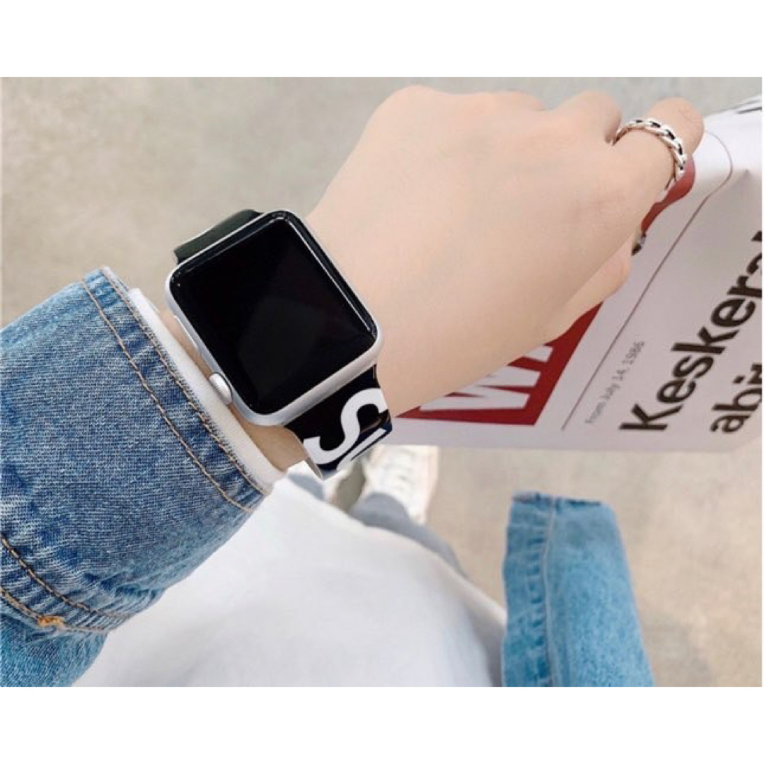  ■AppleウォッチベルトSUP apple watch 38.40.41白黒 メンズの時計(その他)の商品写真