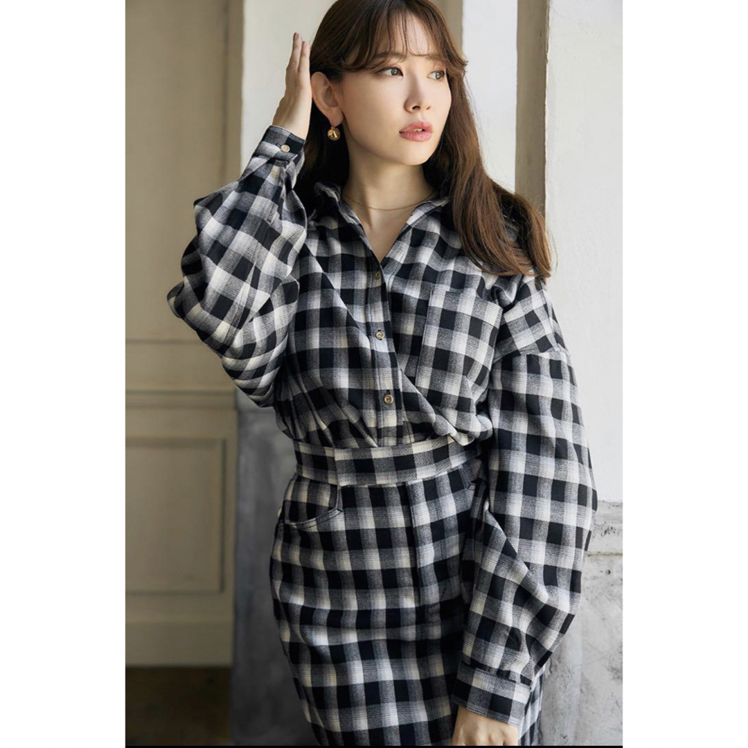 Her lip to(ハーリップトゥ)のOversized Check Shirt Set レディースのジャケット/アウター(その他)の商品写真