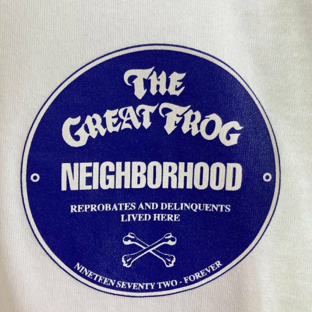 NEIGHBORHOOD(ネイバーフッド)の★NEIGHBORHOOD ネイバーフッド × THE Great FROG グレート フロッグ TEE SS  Tシャツ ホワイト sizeS メンズのトップス(Tシャツ/カットソー(半袖/袖なし))の商品写真