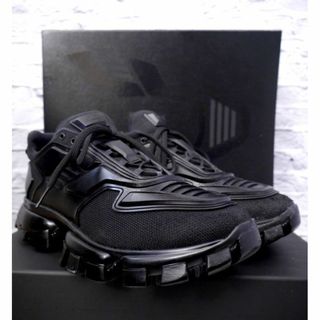 PRADA - 現行品◆PRADA プラダ クラウドバスト サンダー スニーカー 7.5 黒x赤