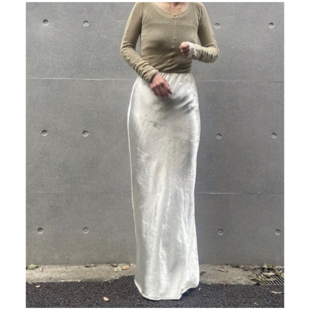 EDIT.FOR LULU(エディットフォールル)のENOF イナフ velvet long skirt レディースのスカート(ロングスカート)の商品写真