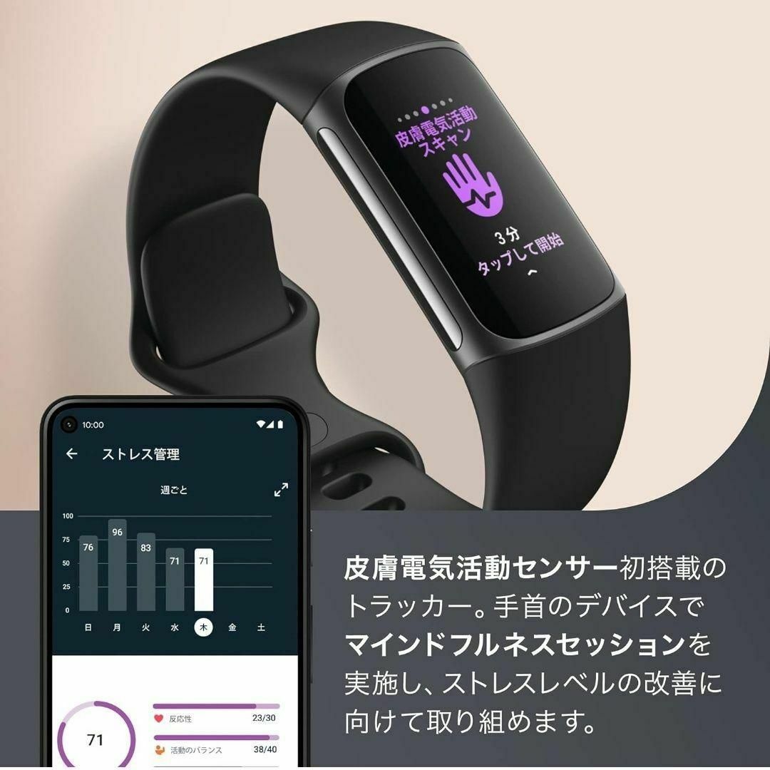 【新品未開封】Fitbit Charge5 suica対応GPSモデル メンズの時計(腕時計(デジタル))の商品写真