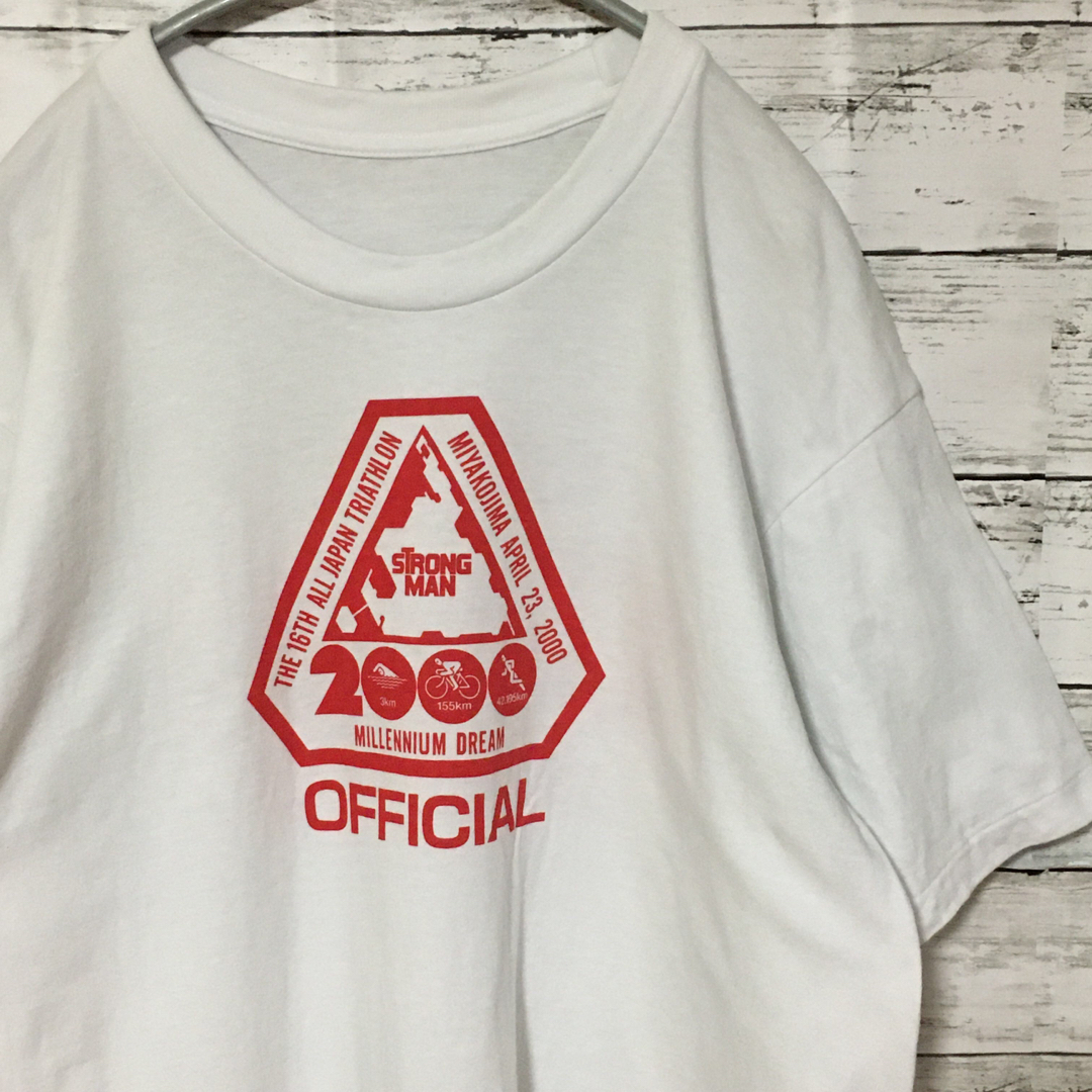 ART VINTAGE(アートヴィンテージ)の【希少】宮古島 トライアスロン Tシャツ 2000 記念 カットソー  メンズのトップス(Tシャツ/カットソー(半袖/袖なし))の商品写真