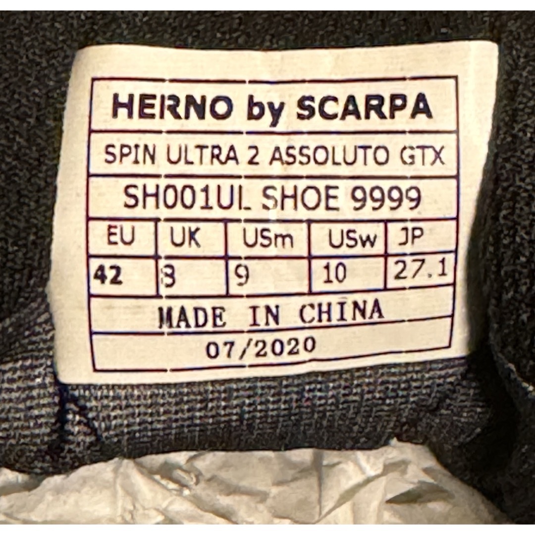 HERNO(ヘルノ)の新品 HERNO ヘルノ SCARPA スニーカー 42 ラミナー メンズの靴/シューズ(スニーカー)の商品写真