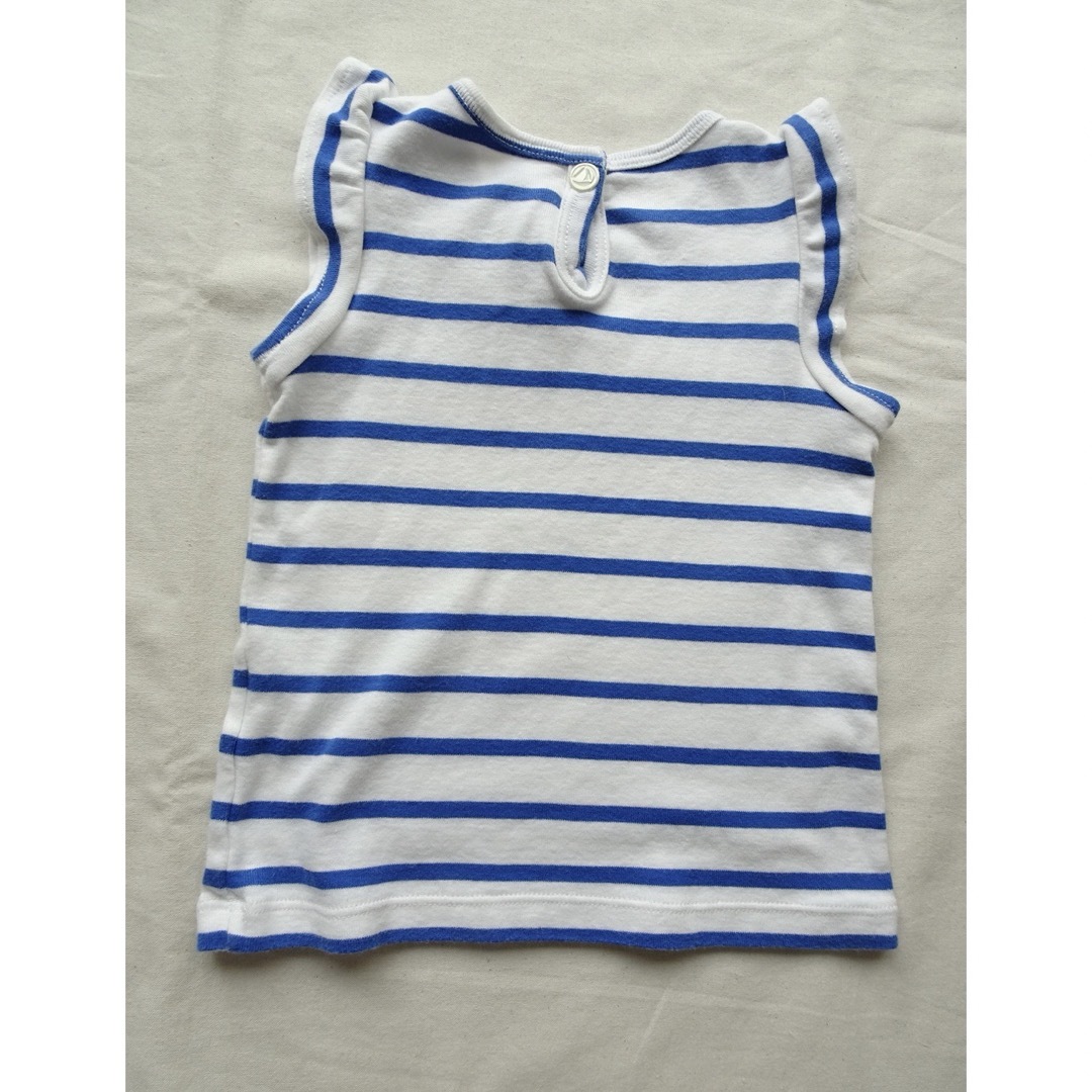 PETIT BATEAU(プチバトー)のPETIT BATEAU★プチバトー★トップス★2枚セット★12m★74cm キッズ/ベビー/マタニティのベビー服(~85cm)(シャツ/カットソー)の商品写真