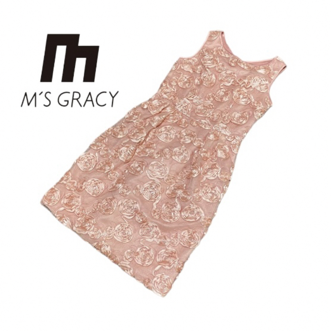 M'S GRACY(エムズグレイシー)の【M'S GRACY】ドレスフラワーワンピース レディースのワンピース(ミニワンピース)の商品写真