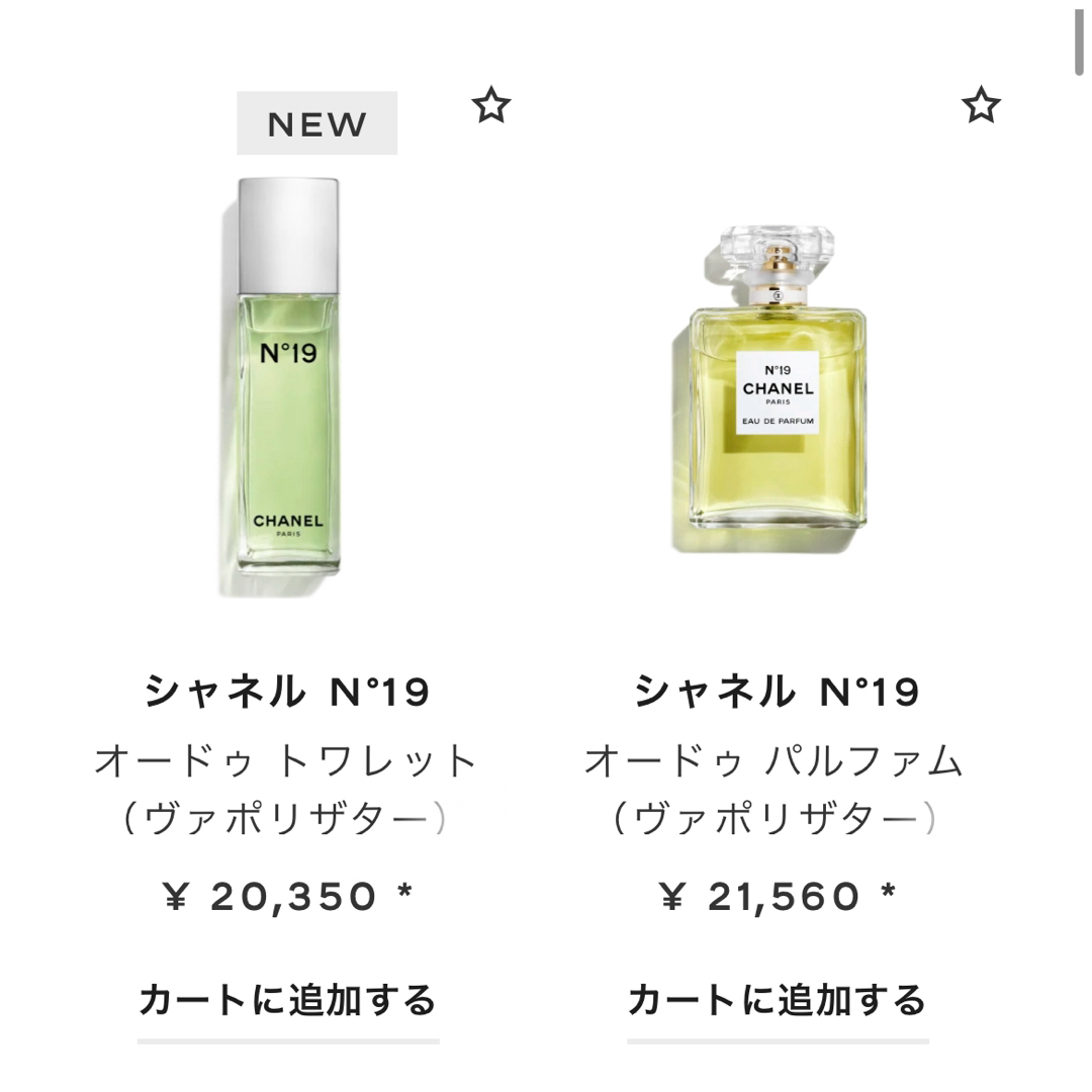 CHANEL(シャネル)のCHANEL N°19  未使用 オードトワレ 香水 新作 100ml コスメ/美容の香水(香水(女性用))の商品写真