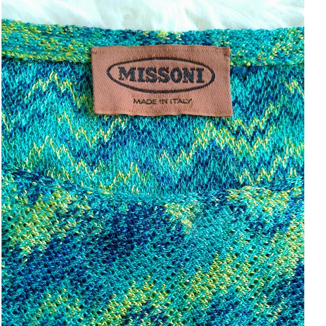 MISSONI(ミッソーニ)のMISSONI　総柄　半袖ニット　サイズ46 レディースのトップス(ニット/セーター)の商品写真