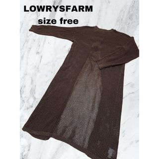 ローリーズファーム(LOWRYS FARM)のLOWRYSFARM メッシュニットワンピース ロング(ロングワンピース/マキシワンピース)