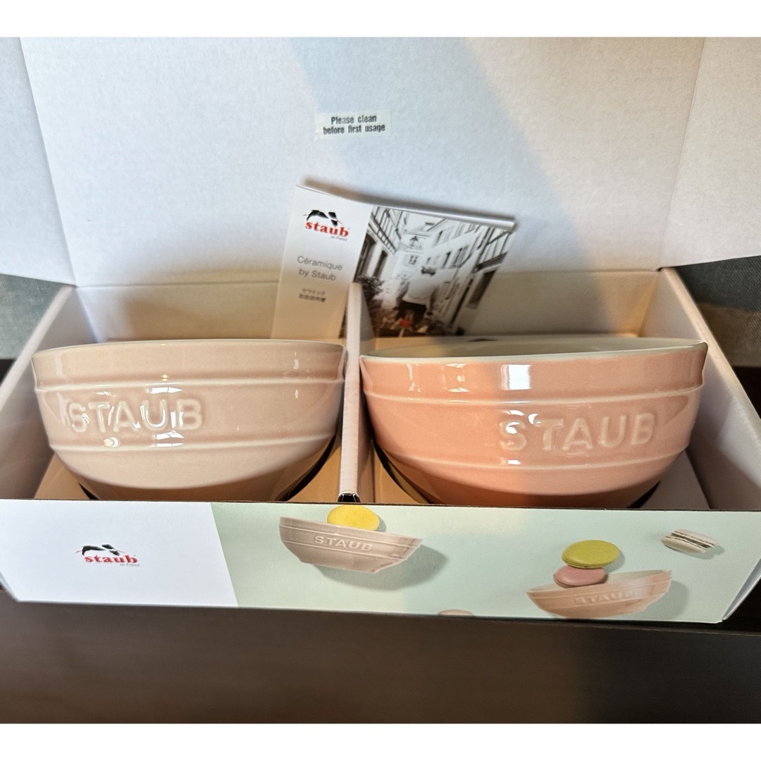 STAUB(ストウブ)のstaub 12cm ボウル　マカロンピンク インテリア/住まい/日用品のキッチン/食器(食器)の商品写真