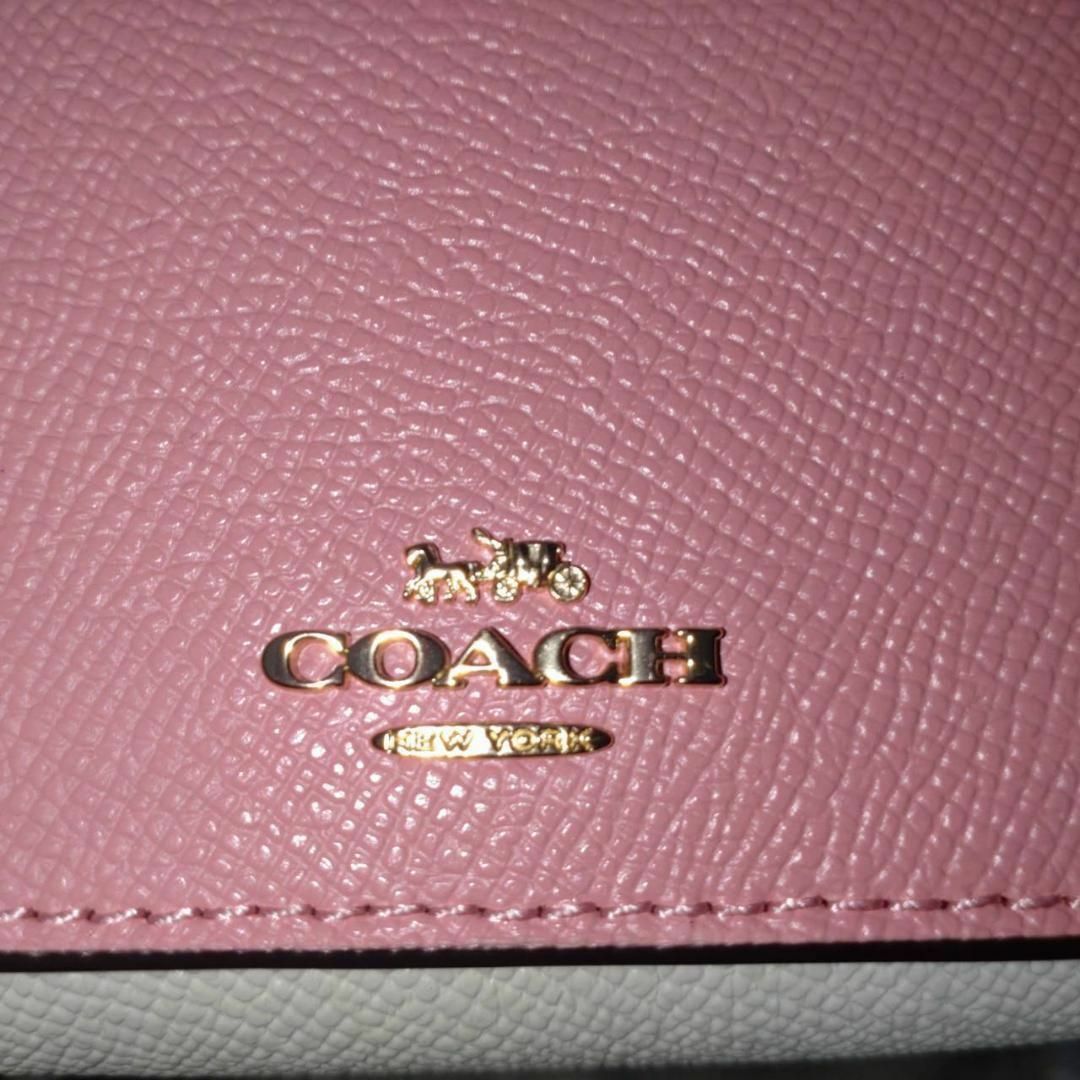 COACH(コーチ)の【状態良好】コーチスモール トライフォールドウォレット　三つ折り財布（大人可愛） レディースのファッション小物(財布)の商品写真