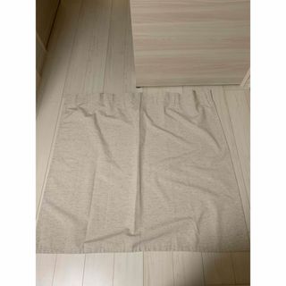 ムジルシリョウヒン(MUJI (無印良品))の無印良品　ノンプリーツカーテン／ベージュ幅１００×丈１０５ｃｍ用　両開き(カーテン)