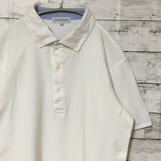 アートヴィンテージ(ART VINTAGE)の【人気】クロッシー CLOSSHI ポロシャツ L 白 古着 ヴィンテージ(ポロシャツ)