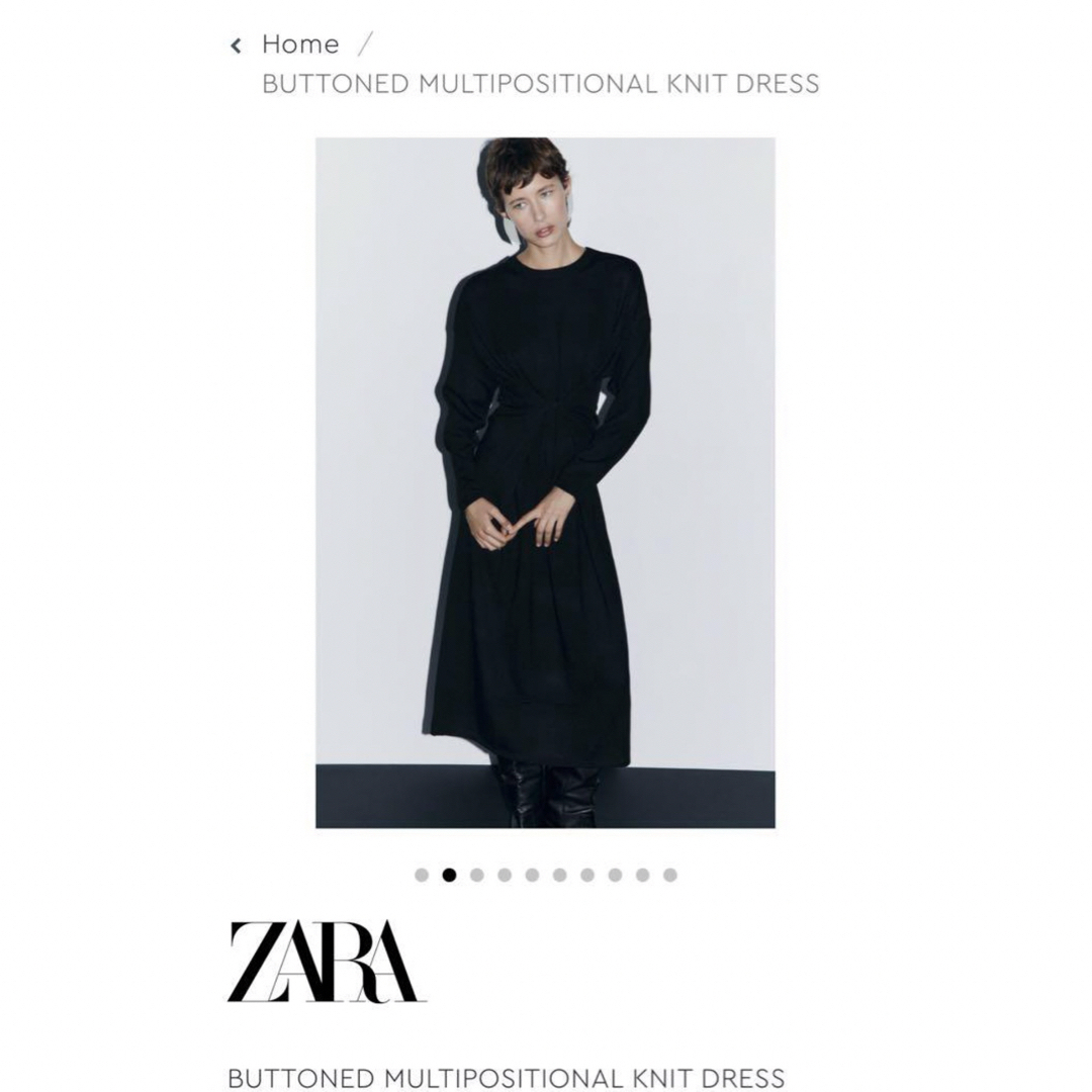 ZARA - 匿名配送 新品 ZARA 今季 2024 ロングワンピース ウール ZARA - 匿名配送 新品 ZARA 今季 2024 ロングワンピース ウール