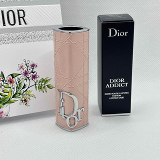 ディオール(Dior)の【新品数量限定】Dior ディオール　リップケース　ピンクカナージュ(ボトル・ケース・携帯小物)