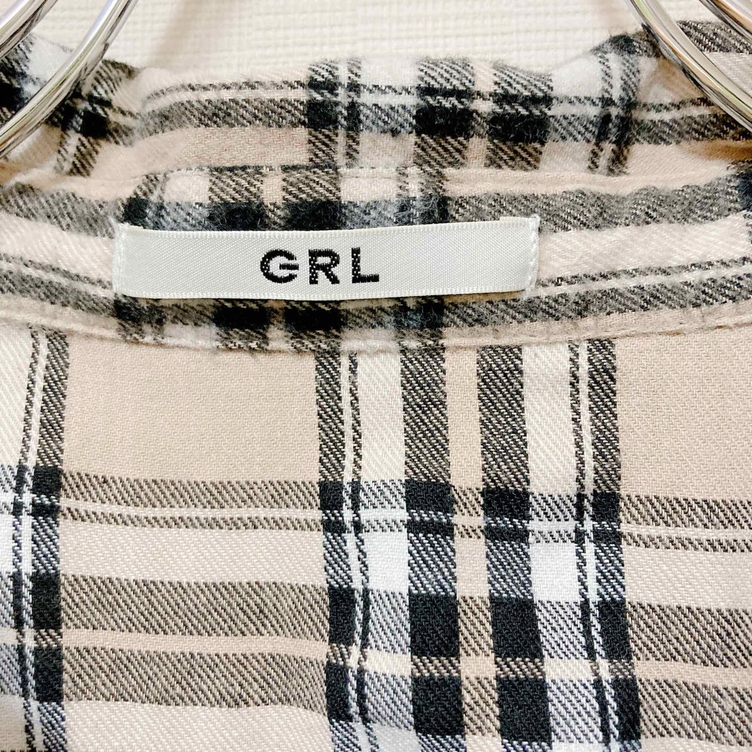 GRL(グレイル)の[GRL]グレイル　レディース　ツイルチェック　シャツ レディースのトップス(シャツ/ブラウス(長袖/七分))の商品写真