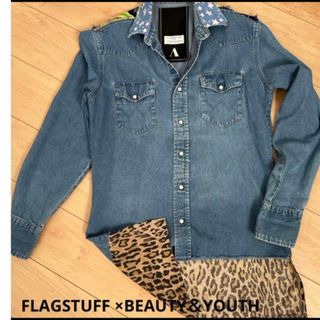 レア　flagstuff beauty&youth リメイク デニム シャツ(シャツ)