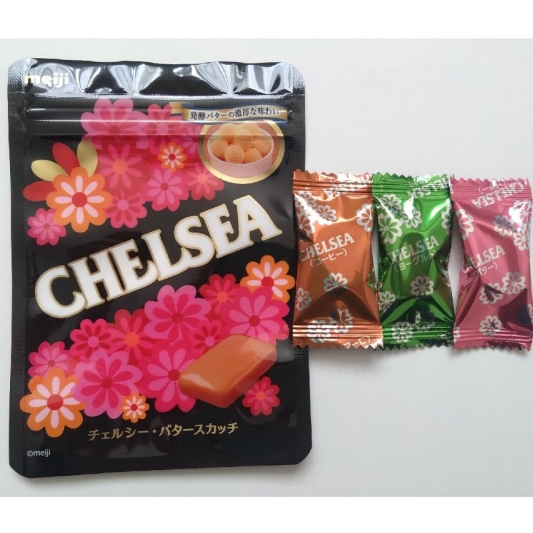 明治(メイジ)の明治　CHELSEA　チェルシー・スカッチアソート　A7チャック付き袋　バラ売り 食品/飲料/酒の食品(菓子/デザート)の商品写真