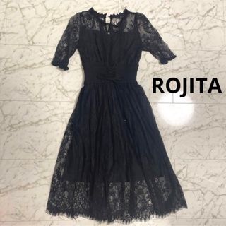 ロジータ(ROJITA)のcouture by ROJITA レースワンピース ロジータ ブラック ロング(ロングワンピース/マキシワンピース)