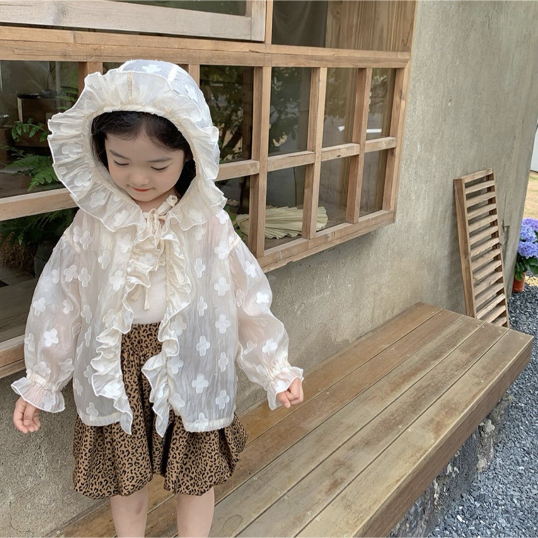 frill tops キッズ/ベビー/マタニティのキッズ服女の子用(90cm~)(ブラウス)の商品写真