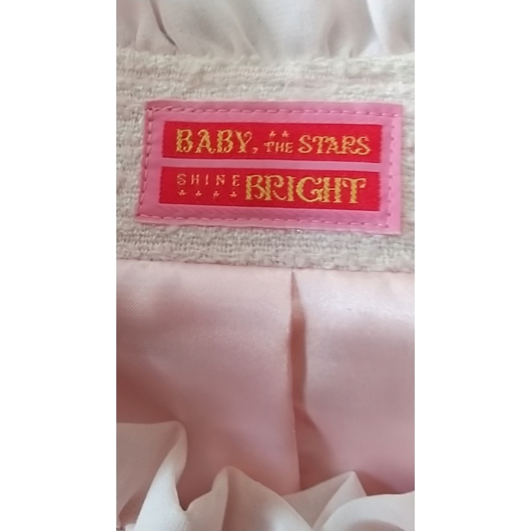 BABY,THE STARS SHINE BRIGHT(ベイビーザスターズシャインブライト)のBABY,THE STARS SHINE BRIGHT ジャケット　ピンク レディースのジャケット/アウター(テーラードジャケット)の商品写真