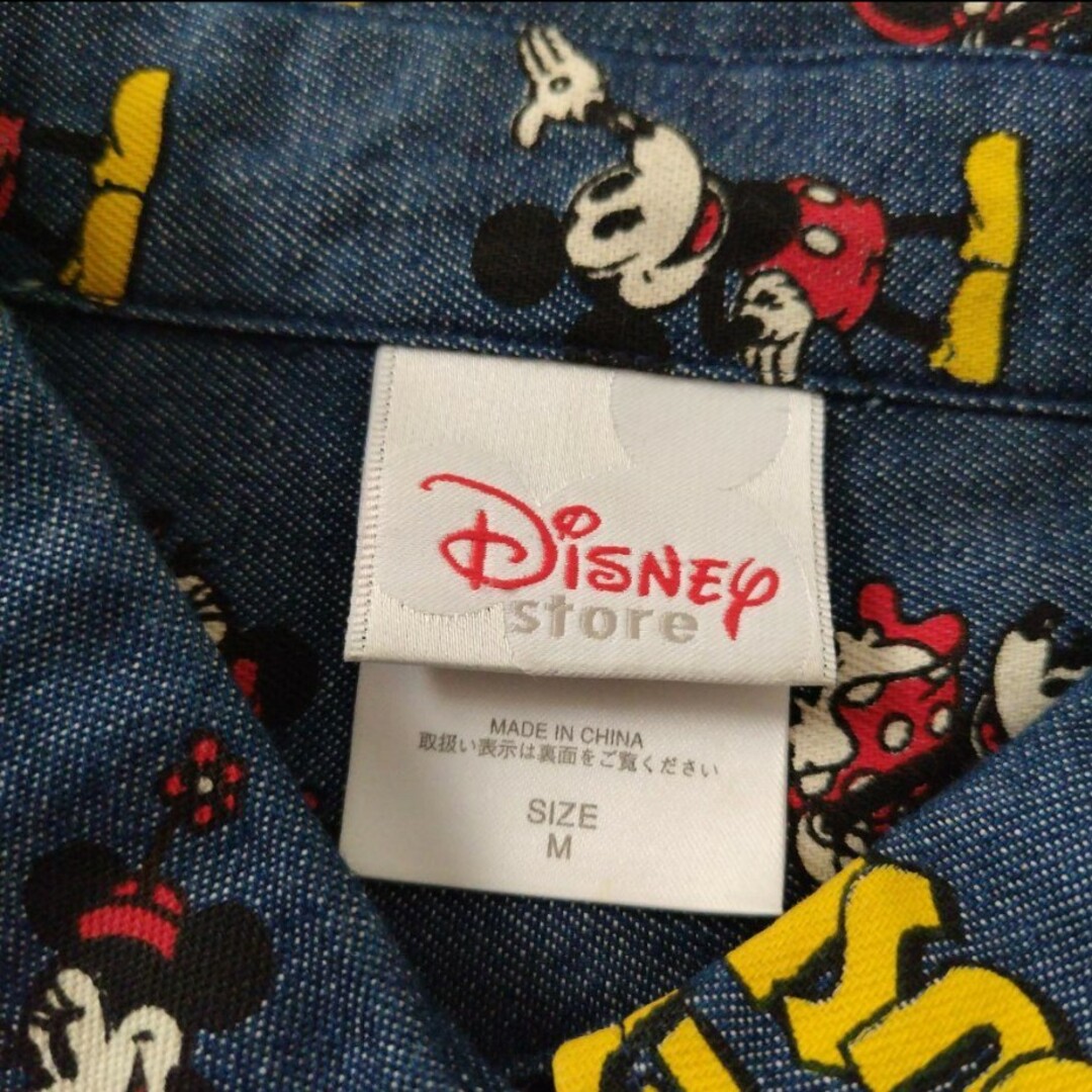 Disney(ディズニー)のDisney☆ミッキー総柄シャツ Mサイズ レディースのトップス(シャツ/ブラウス(長袖/七分))の商品写真