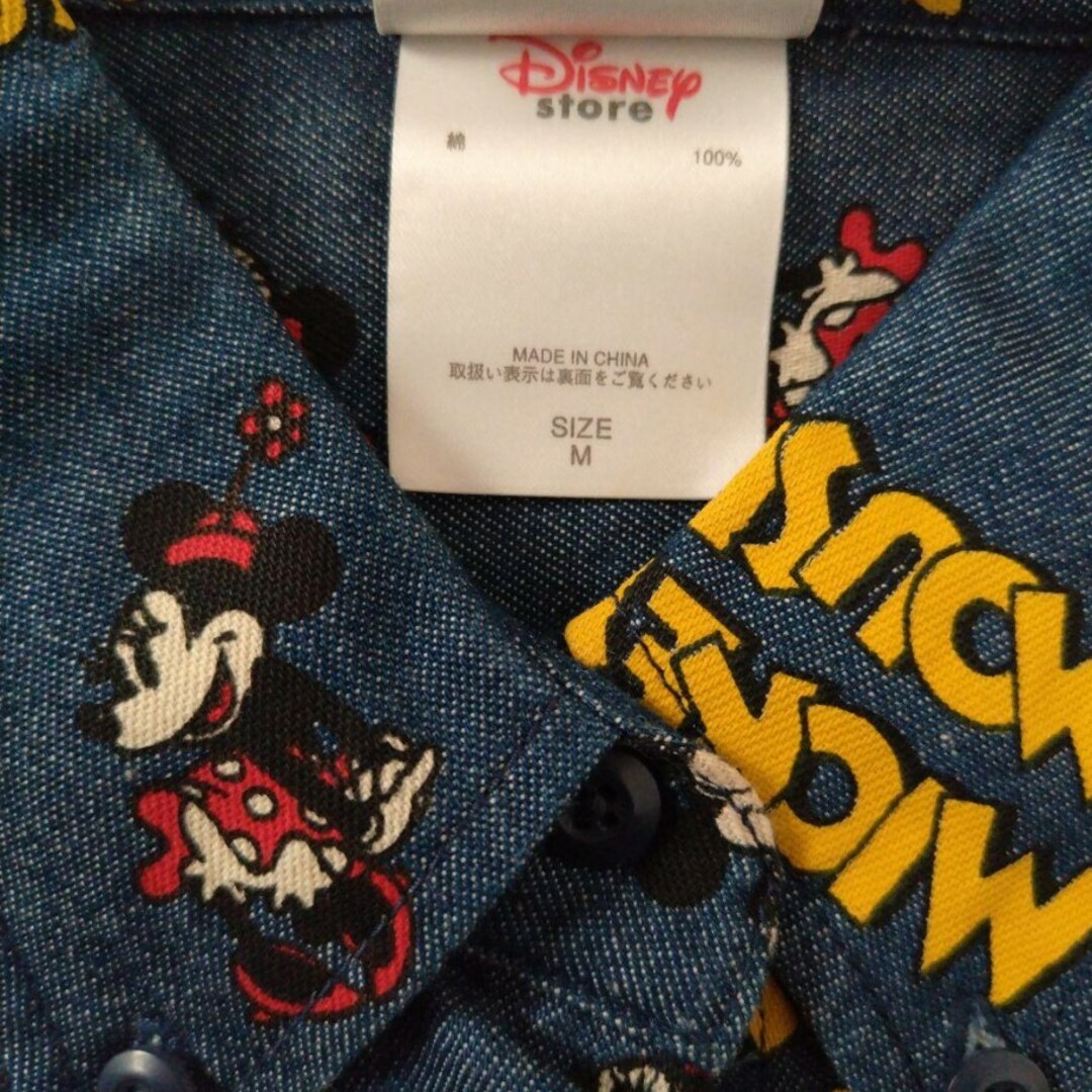 Disney(ディズニー)のDisney☆ミッキー総柄シャツ Mサイズ レディースのトップス(シャツ/ブラウス(長袖/七分))の商品写真