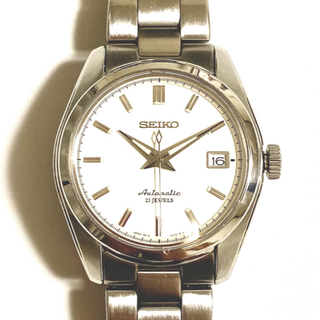 セイコー(SEIKO)のSEIKO  sarb035 6R15-00C0 ホワイト　白　機械式腕時計(腕時計(アナログ))