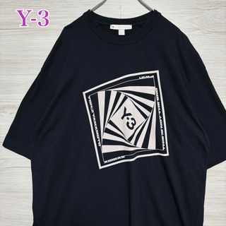 ワイスリー(Y-3)の【人気デザイン】Y-3 ワイスリー　Tシャツ　XLサイズ　センターロゴ　希少(Tシャツ/カットソー(半袖/袖なし))