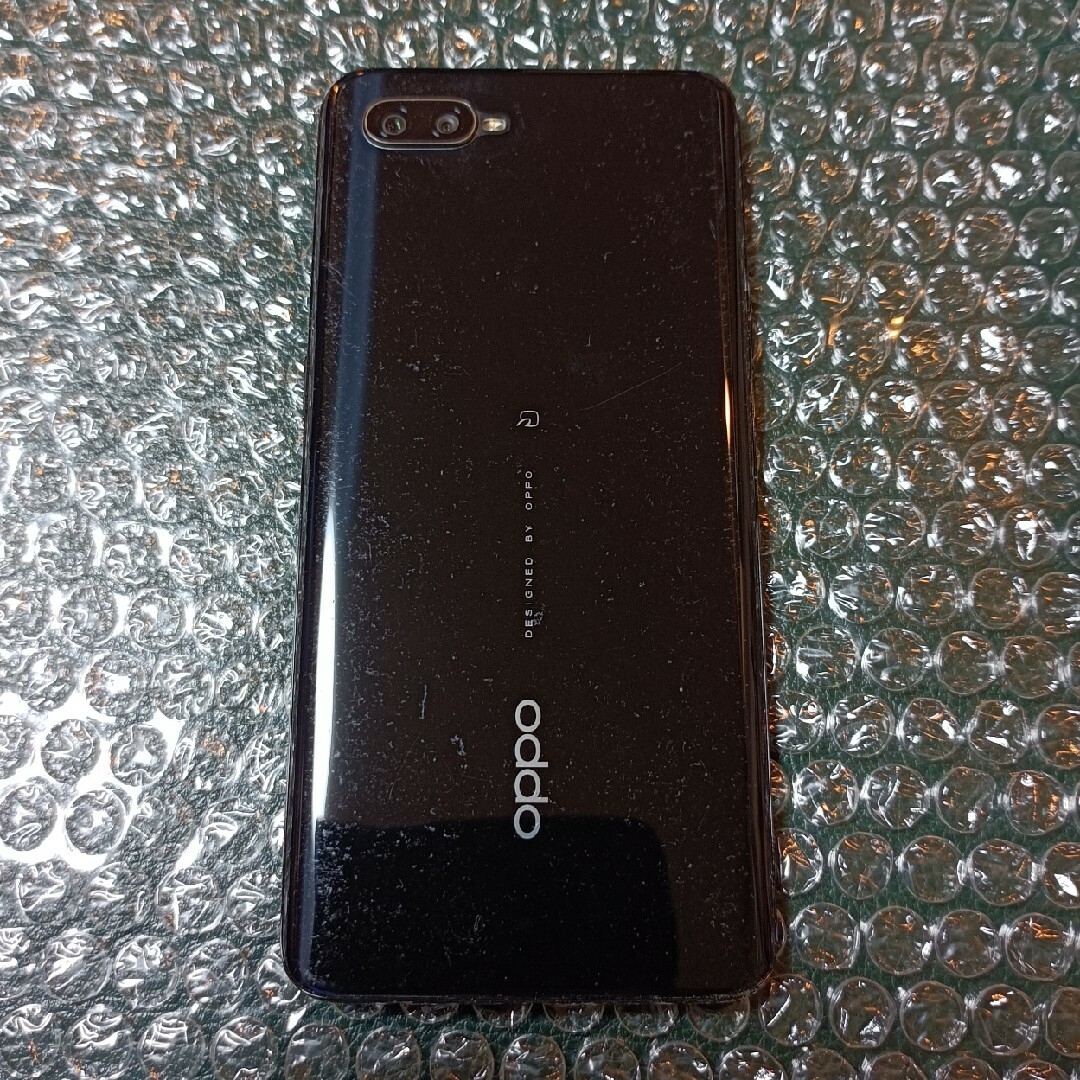 OPPO(オッポ)の美品！　OPPO Reno A ブルー simフリー 新品カバー、ケース付 スマホ/家電/カメラのスマートフォン/携帯電話(スマートフォン本体)の商品写真