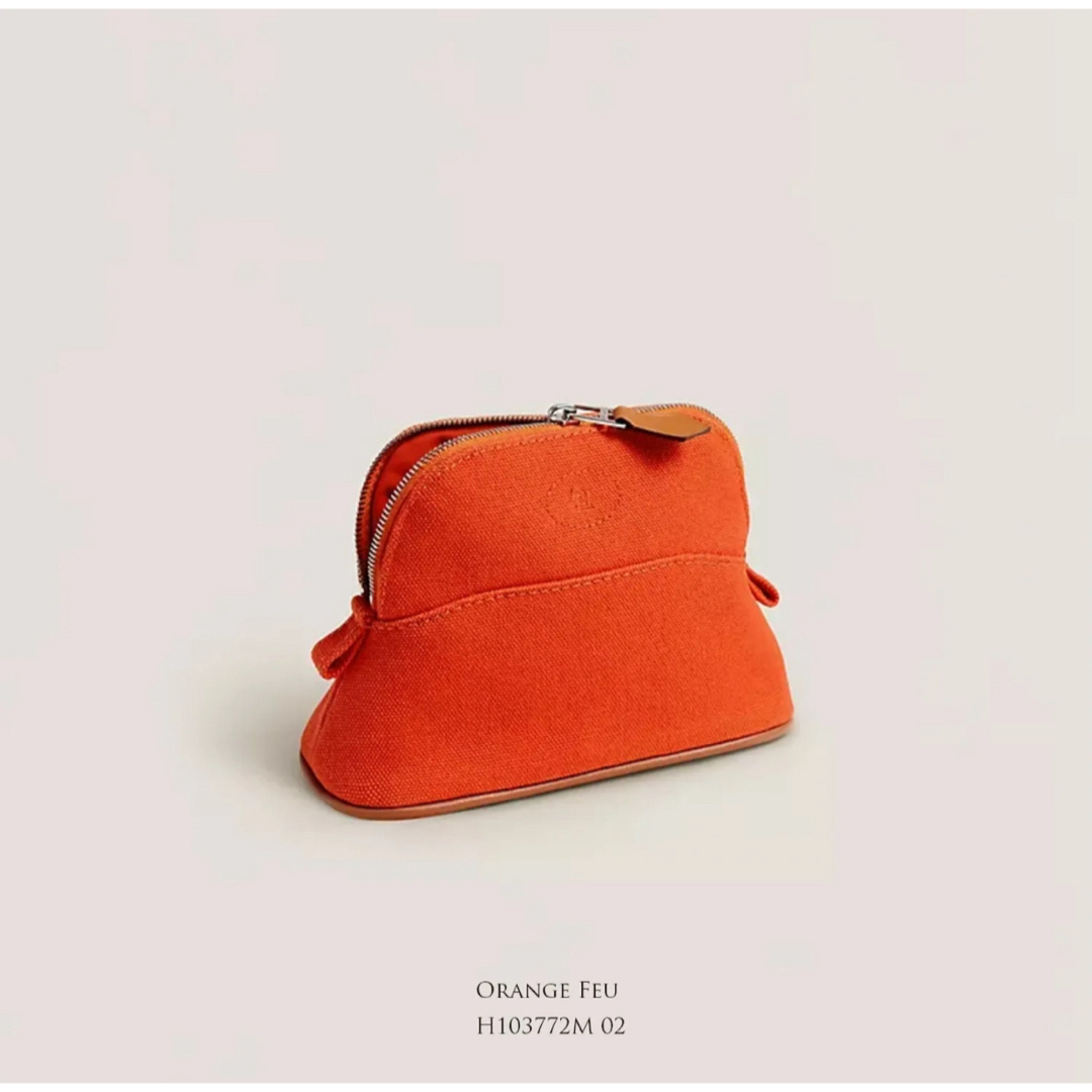 Hermes(エルメス)のエルメス定番ポーチ　ボリードmini mini オレンジ🍊🧡美品♪ レディースのファッション小物(ポーチ)の商品写真