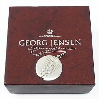 Georg Jensen - ジョージジェンセン チャーム ペンダントトップ シルバー925 麦 稲穂 コイン