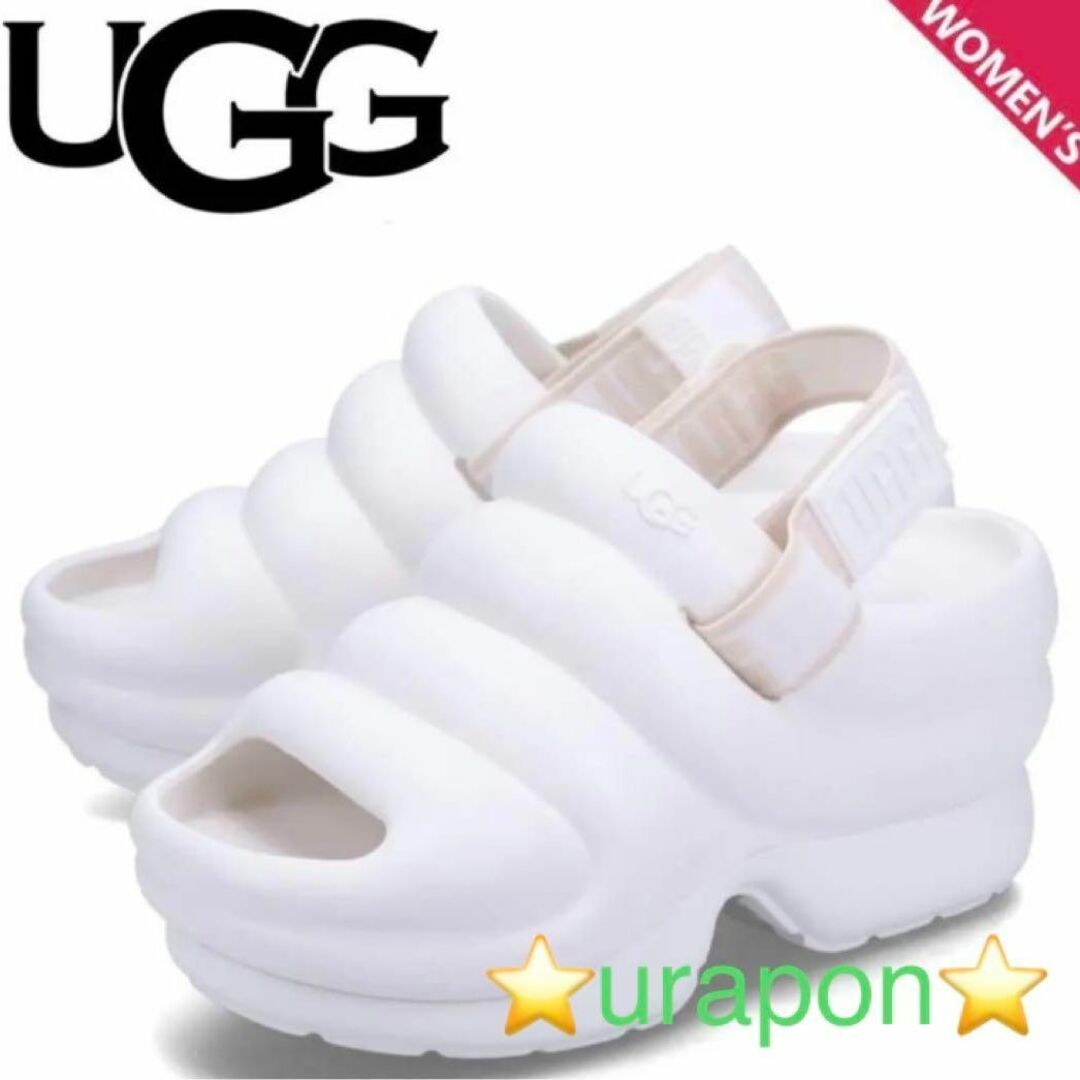 UGG(アグ)の未使用・展示品✨激可愛✨24cm✨UGG✨Aww Yeah✨アー イヤー✨厚底 レディースの靴/シューズ(サンダル)の商品写真