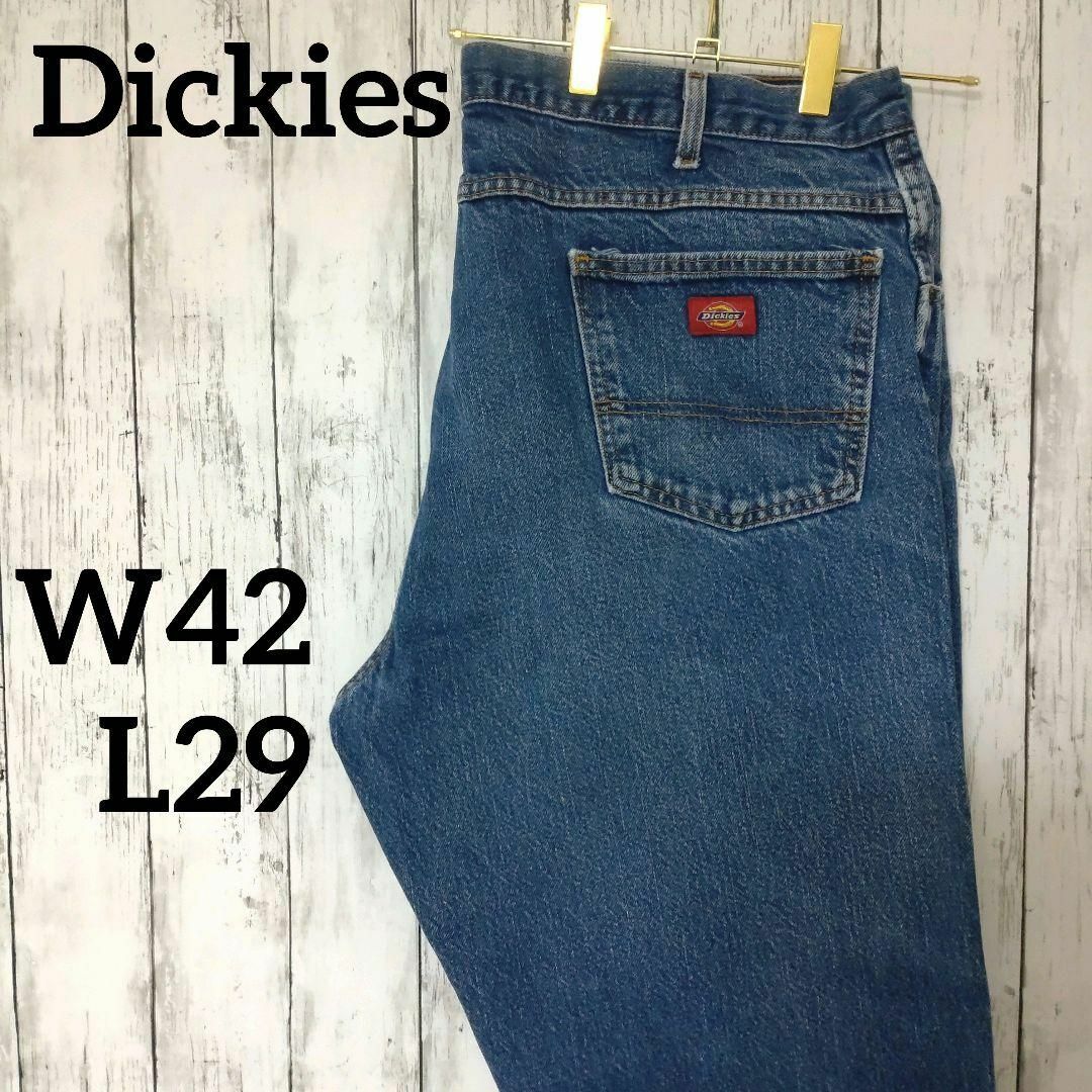 Dickies(ディッキーズ)のディッキーズワイドデニムパンツジーンズUS古着W42L29（958） メンズのパンツ(デニム/ジーンズ)の商品写真