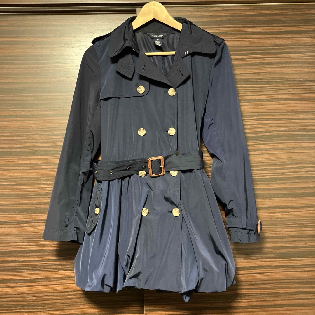 Ralph Lauren(ラルフローレン)のラルフローレン　スプリングコート　ベルト付き　ガールズサイズ16 レディースのジャケット/アウター(スプリングコート)の商品写真