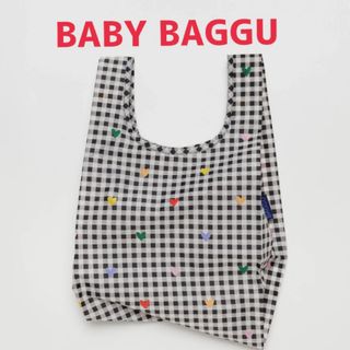 バグゥ(BAGGU)の【Gingham Hearts】Baggu エコバッグベビー新品ギンガムハート(エコバッグ)