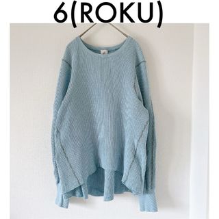 6 (ROKU) - 〈6(roku)〉SHEER ELBOW SLIT PULLOVER/カットソーの通販 6 (ROKU) - 〈6(roku)〉SHEER ELBOW SLIT PULLOVER/カットソーの通販