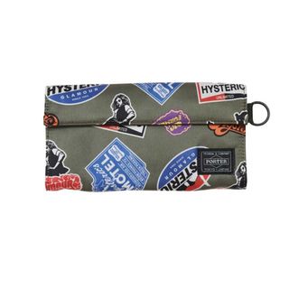 ヒステリックグラマー(HYSTERIC GLAMOUR)のPORTER/CLASSIC STICKERS柄 ロングウォレット(財布)