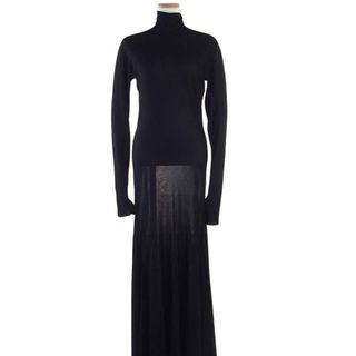 ボッテガヴェネタ(Bottega Veneta)のBOTTEGAVENETA ボッテガヴェネタ ワンピース 20AW 640079 VKI60 Stretch Turtleneck Maxi Dress ストレッチ タートルネック マキシ ドレス ブラック系 M【新古品】【未使用】【中古】(その他)