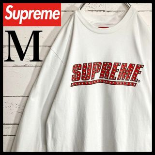 シュプリーム(Supreme)の【希少モデル】シュプリーム☆スタッズ センターロゴ ロンT 入手困難(Tシャツ/カットソー(七分/長袖))