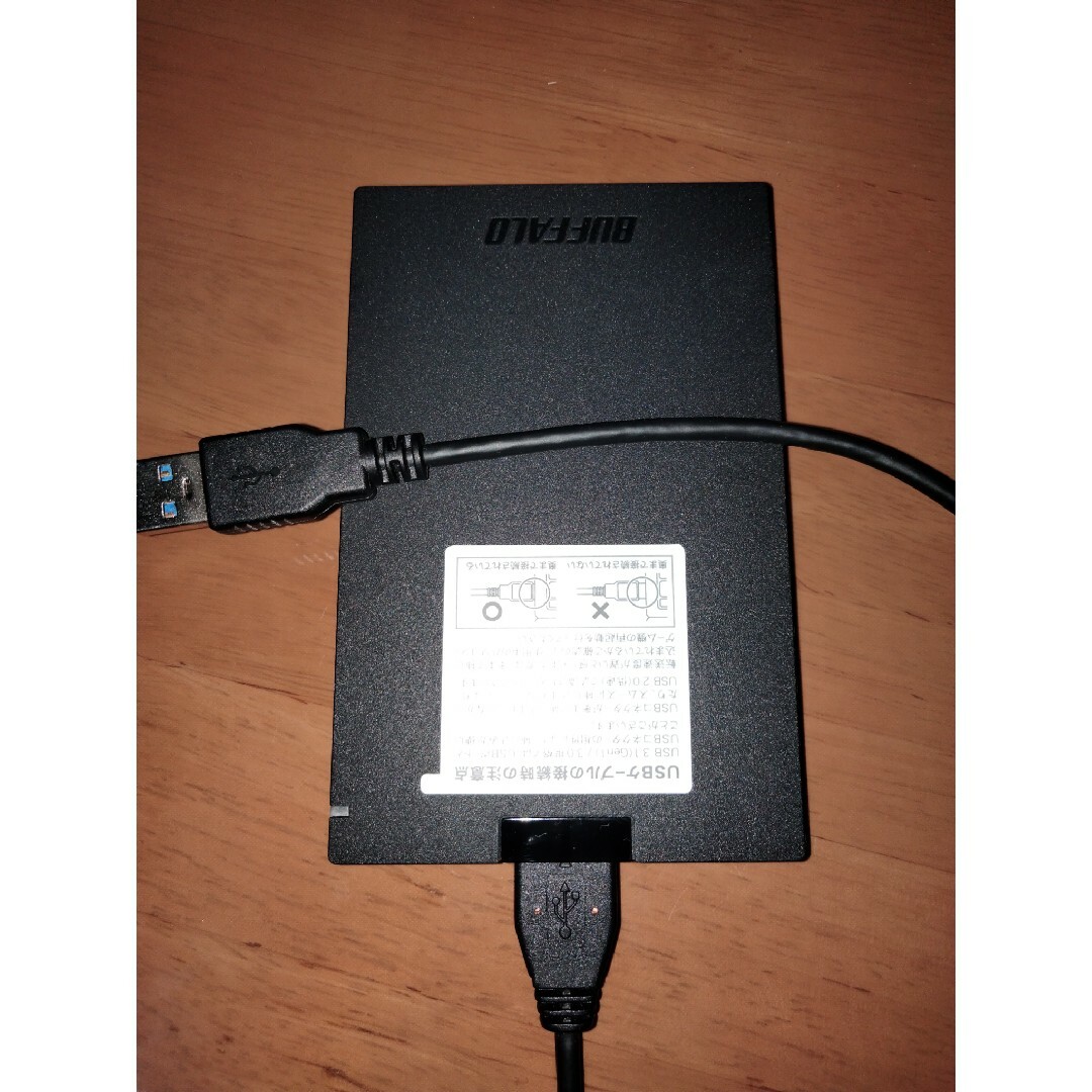 Buffalo(バッファロー)のSSD-PG960U3-BA　960GB PS4対応　外付けssd スマホ/家電/カメラのPC/タブレット(PC周辺機器)の商品写真