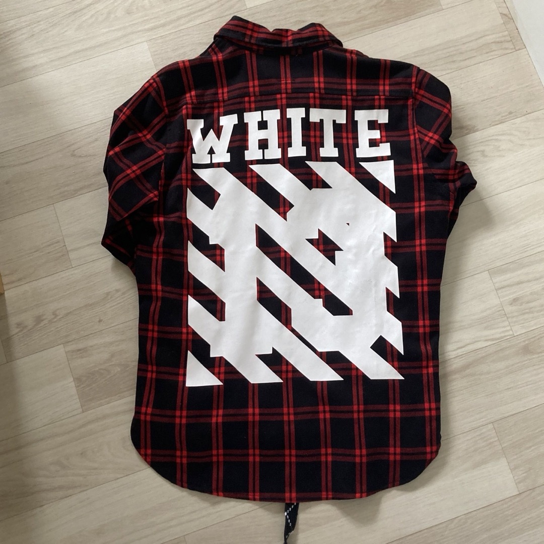 OFF-WHITE(オフホワイト)のOff-White 赤チェック M メンズのトップス(シャツ)の商品写真