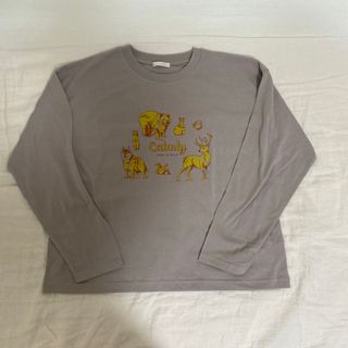 エヘカソポ(ehka sopo)のアニマルプリントカットソー　長袖Tシャツ 長袖 Tシャツ(Tシャツ(長袖/七分))