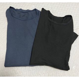 ユニクロ(UNIQLO)のUNIQLO ユニクロ ヒートテックインナー シャツ クルーネック 長袖 メンズ(Tシャツ/カットソー(七分/長袖))