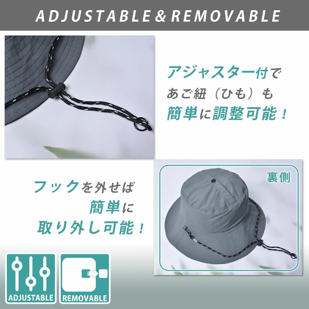 【色: カーキ】[DALO] ポケッタブル 防水 ハット ポータブルハット 帽子 メンズのファッション小物(その他)の商品写真