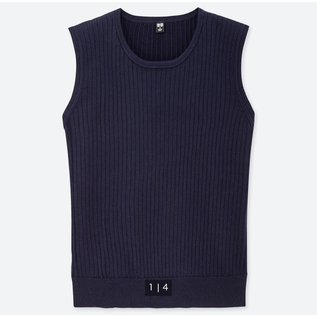 UNIQLO(ユニクロ)の【UNIQLO】UVカットスーピマコットンノースリーブセーター レディースのトップス(カットソー(半袖/袖なし))の商品写真