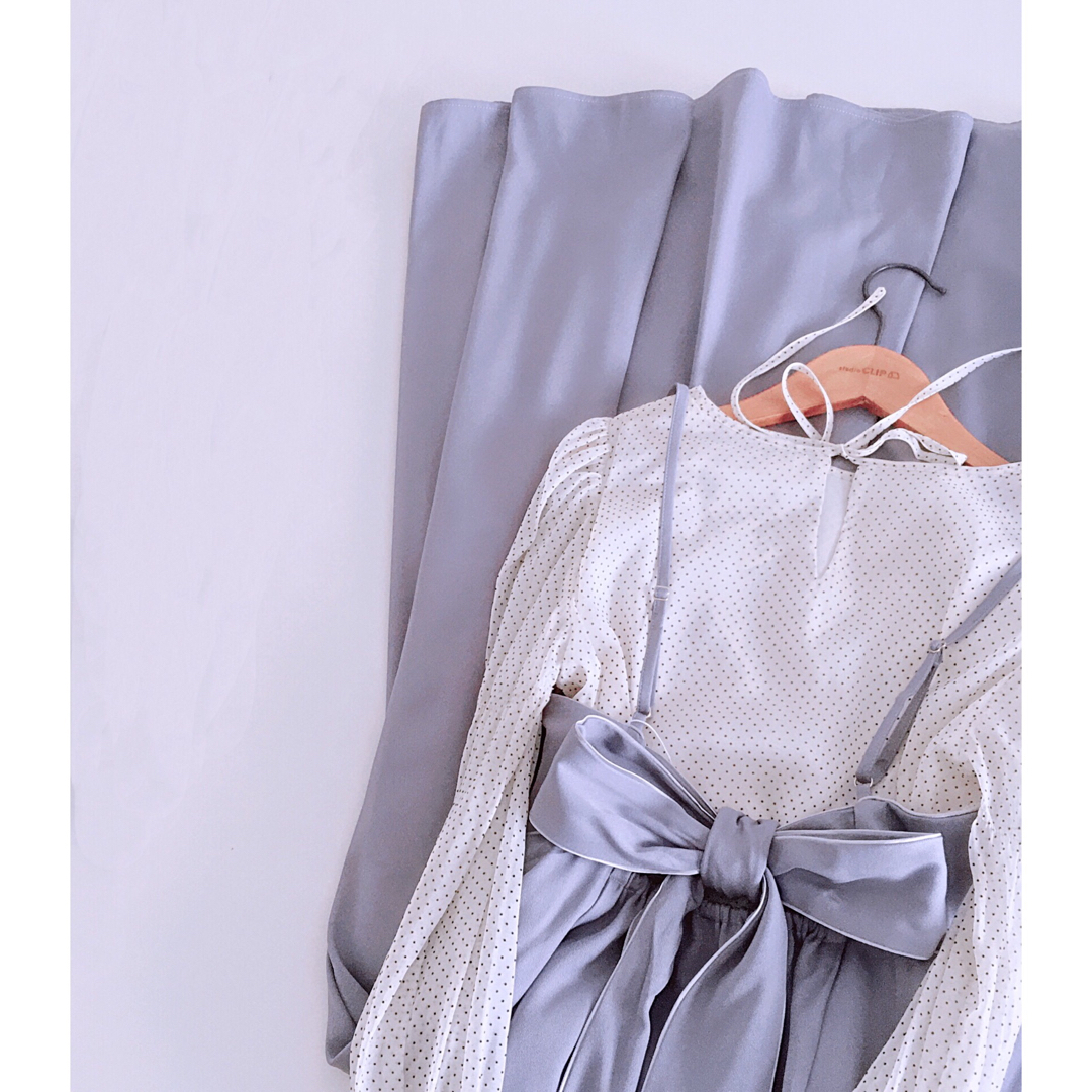 natural couture(ナチュラルクチュール)の新品❤️ナチュラルクチュールBACKリボンキャミワンピース　アプワイザーリッシェ レディースのワンピース(ロングワンピース/マキシワンピース)の商品写真