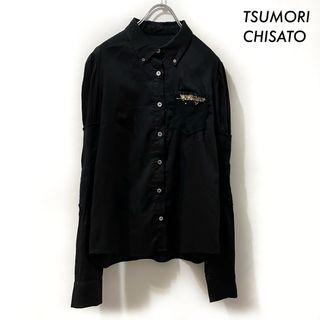 TSUMORI CHISATO - TSUMORI CHISATO ツモリチサト★異素材切替 長袖シャツ