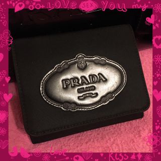 プラダ(PRADA)のプラダ 大きなロゴナイロン三つ折り財布❤まとめ買いお値引します❗️(折り財布)