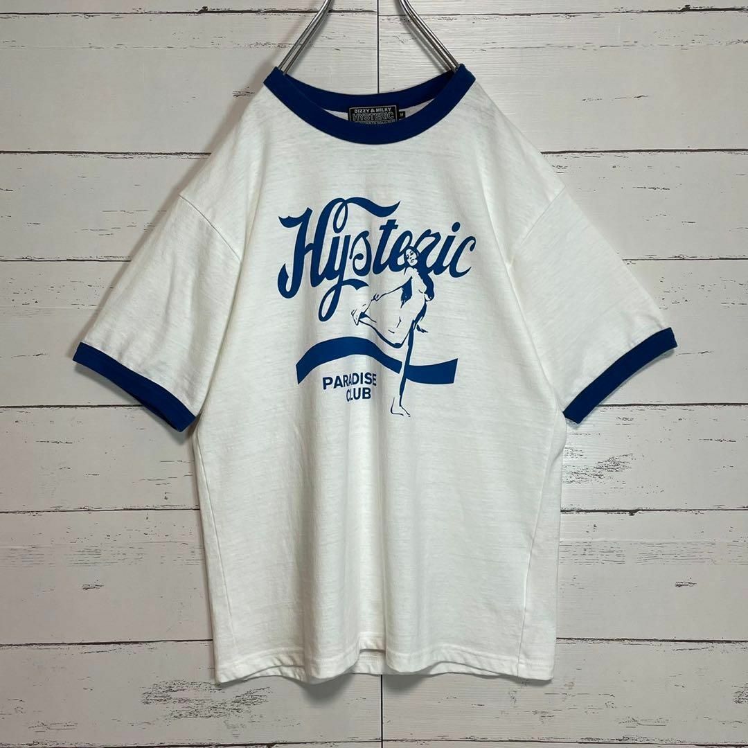 HYSTERIC GLAMOUR(ヒステリックグラマー)の【大人気モデル】ヒステリックグラマー☆リンガーTシャツ ヒスガール 入手困難 メンズのトップス(Tシャツ/カットソー(半袖/袖なし))の商品写真